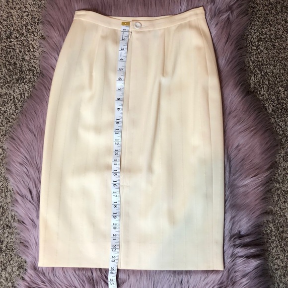 Emanuel Ungaro Paris Parallele Ivory Skirt size 6 - Picture 2 of 8